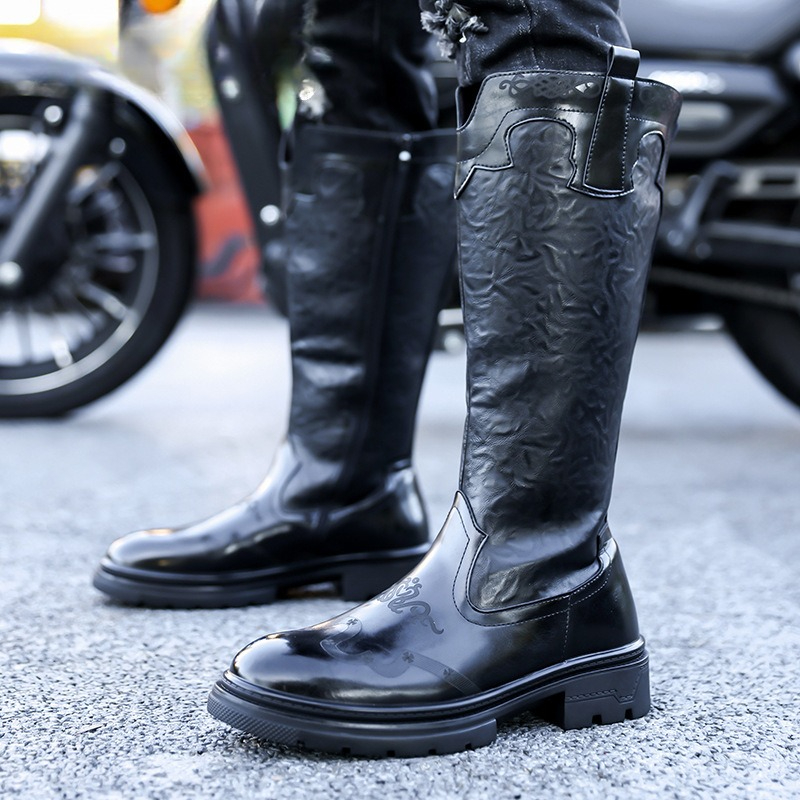 Men's Mid-calf Boots High Qual - Ethnic Fashion Men บทวิจารณ์และราคา