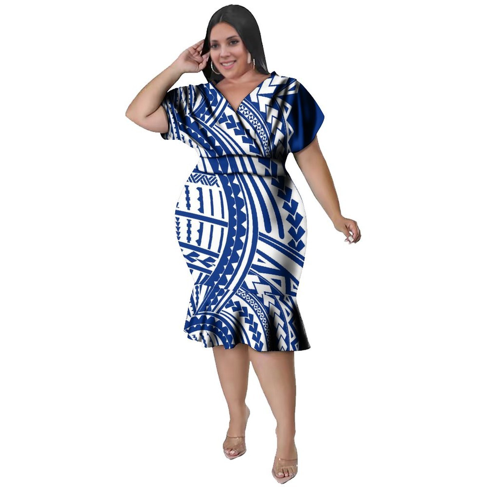 V-Neckline  Women'S Polynesian - Ethnic Fabric บทวิจารณ์และราคา