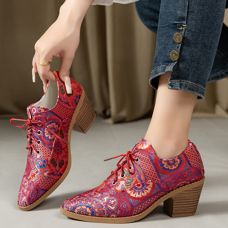 Ethnic Ladies Boots Spring Win - Ethnic Fashion For Women บทวิจารณ์และราคา