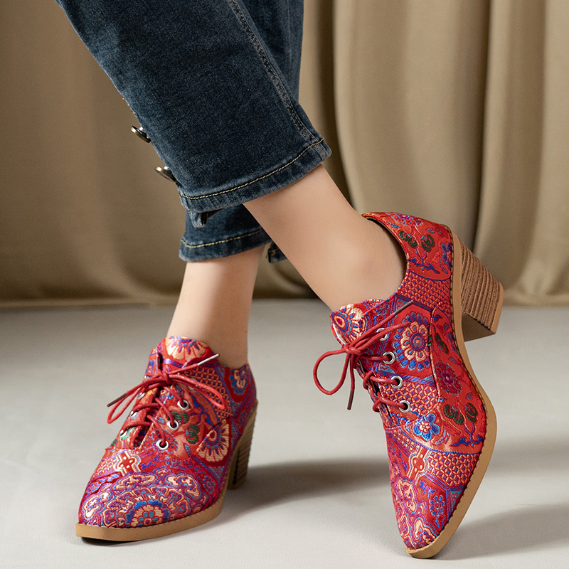 Ethnic Ladies Boots Spring Win - Ethnic Fashion For Women บทวิจารณ์และราคา
