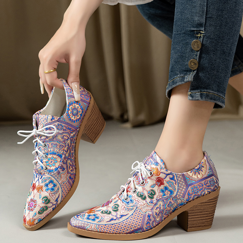 Ethnic Ladies Boots Spring Win - Ethnic Fashion For Women บทวิจารณ์และราคา