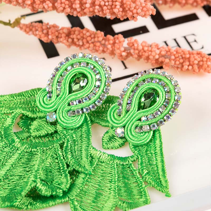 Fashion Women Earrings Jewelle - Ethnic Fashion Trend บทวิจารณ์และราคา