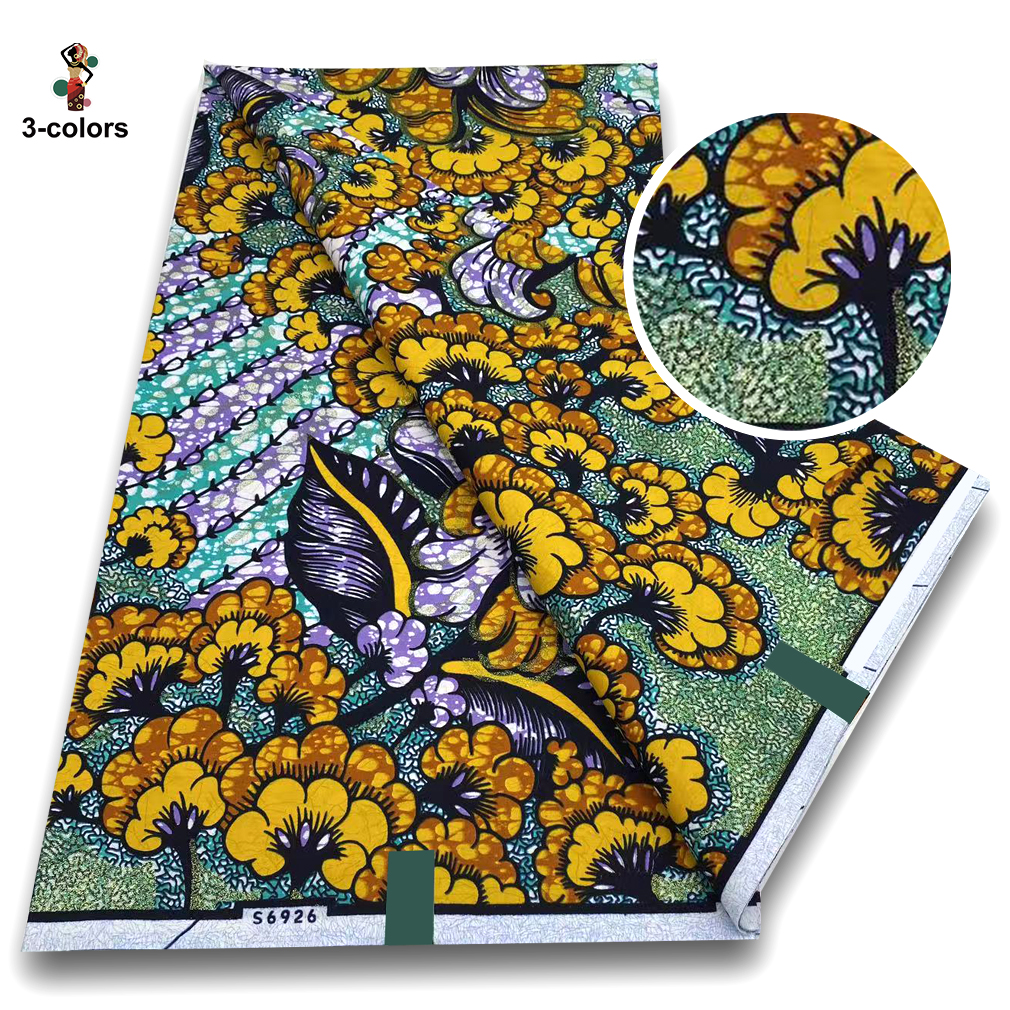 Soft Latest African Grand Gold - African Ankara Print บทวิจารณ์และราคา