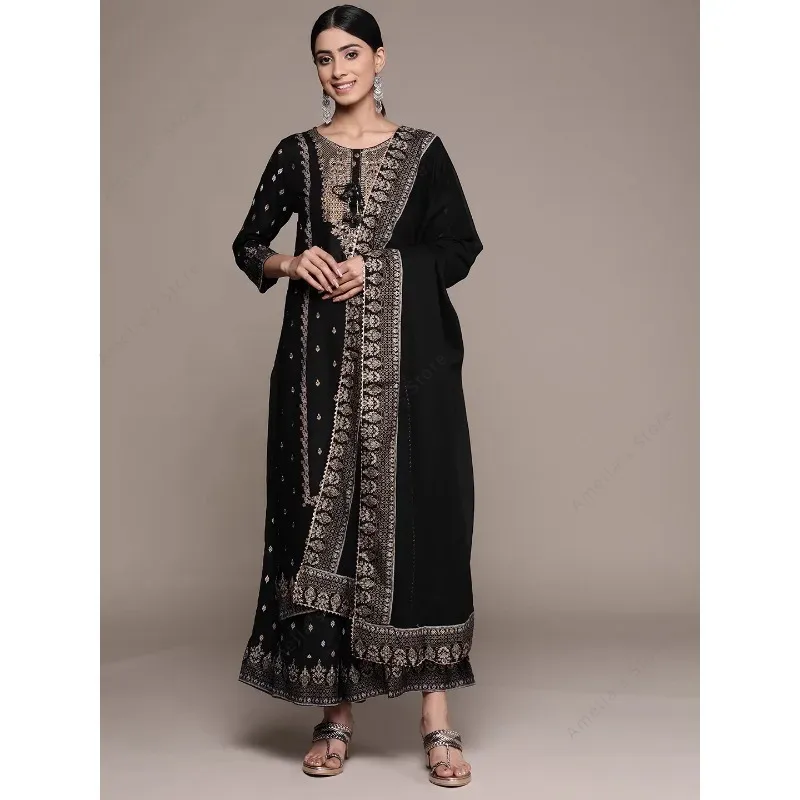 Indian Women's Punjabi Suit 3- - Salwar Kameez Set บทวิจารณ์และราคา