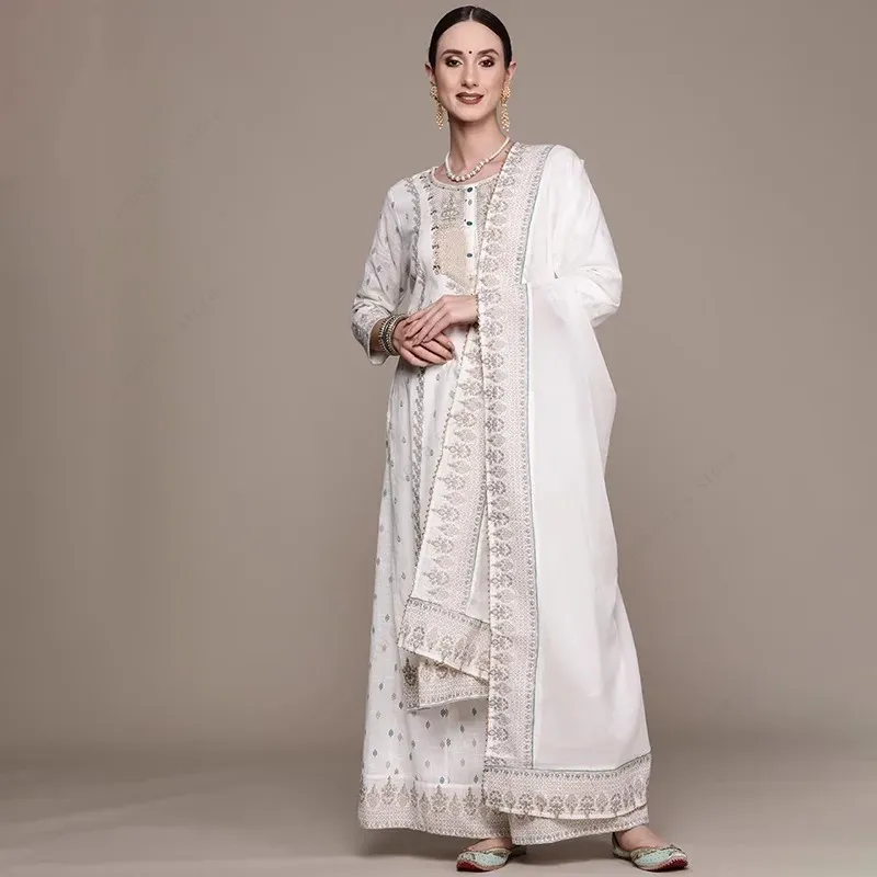 Indian Women's Punjabi Suit 3- - Salwar Kameez Set บทวิจารณ์และราคา