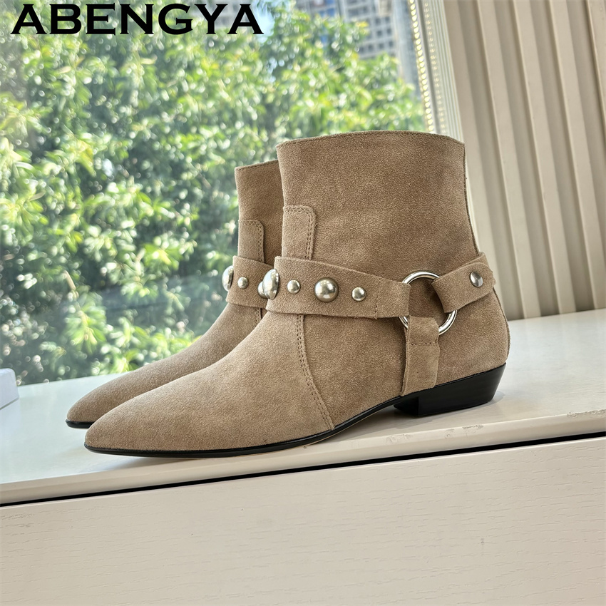 Winter Flat Ankle Boots for Wo - Ethnic Fashion Week บทวิจารณ์และราคา