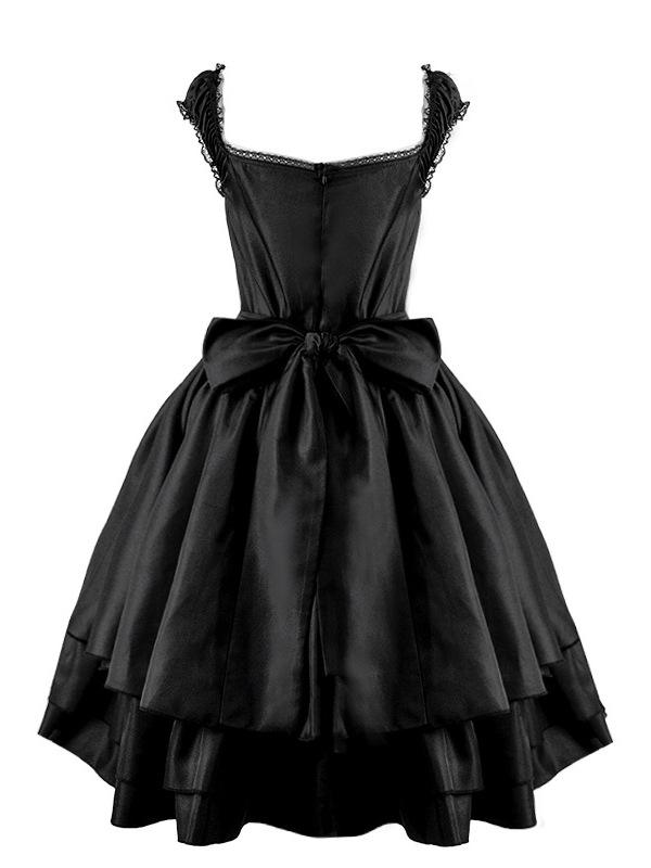 Black Lolita Dress Halloween C - Ethnic Fashion Wear บทวิจารณ์และราคา