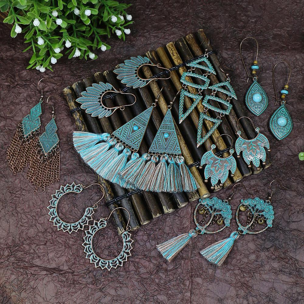 Retro Bronze Irregular Geometr - Ethnic Indian Fashion บทวิจารณ์และราคา