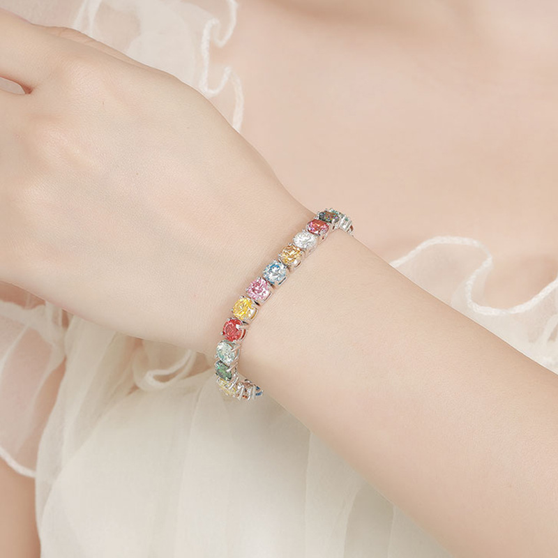 Dopamine color moissanite plat - Ethnic Fashion Trend บทวิจารณ์และราคา