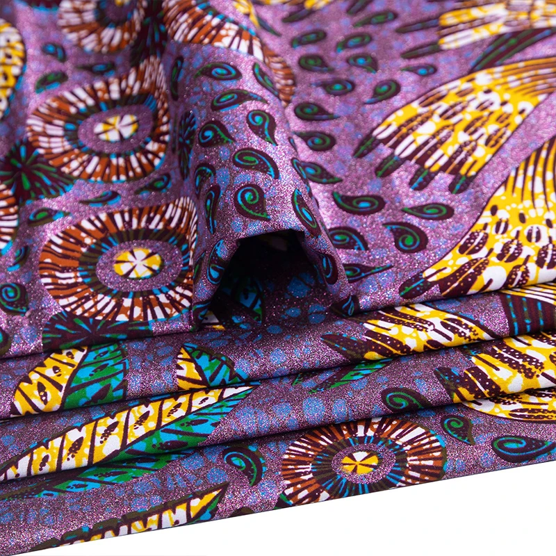 Cotton African Flash Gold Prin - African Ankara Print บทวิจารณ์และราคา