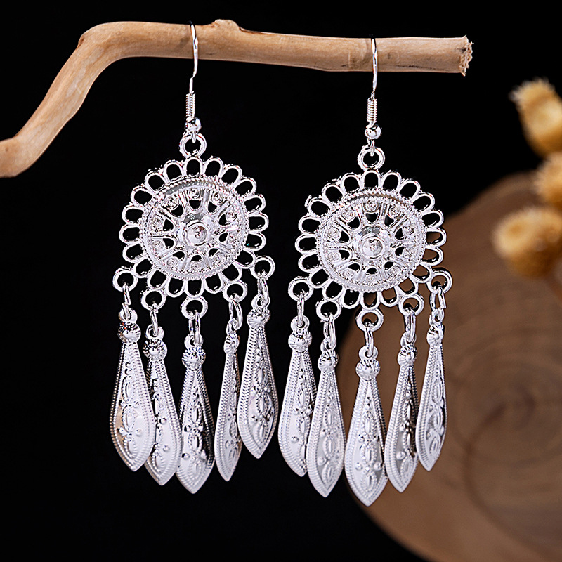 Vintage Ethnic Dangle Earings  - Ethnic Indian Fashion บทวิจารณ์และราคา
