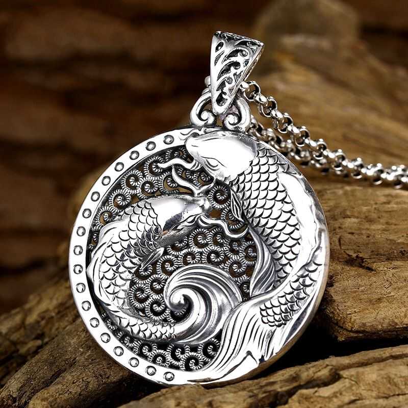 Retro Double Koi Luck Pure Sil - Ethnic Fashion World บทวิจารณ์และราคา