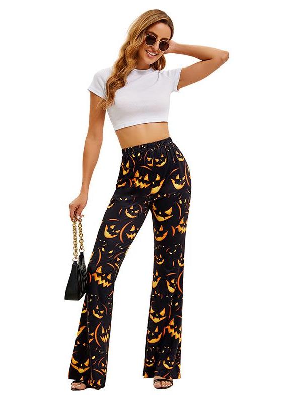 Halloween Bat Pumpkin Print Wo - Ethnic Wear Fashion Brand บทวิจารณ์และราคา