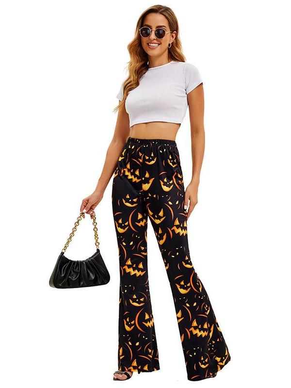 Halloween Bat Pumpkin Print Wo - Ethnic Wear Fashion Brand บทวิจารณ์และราคา