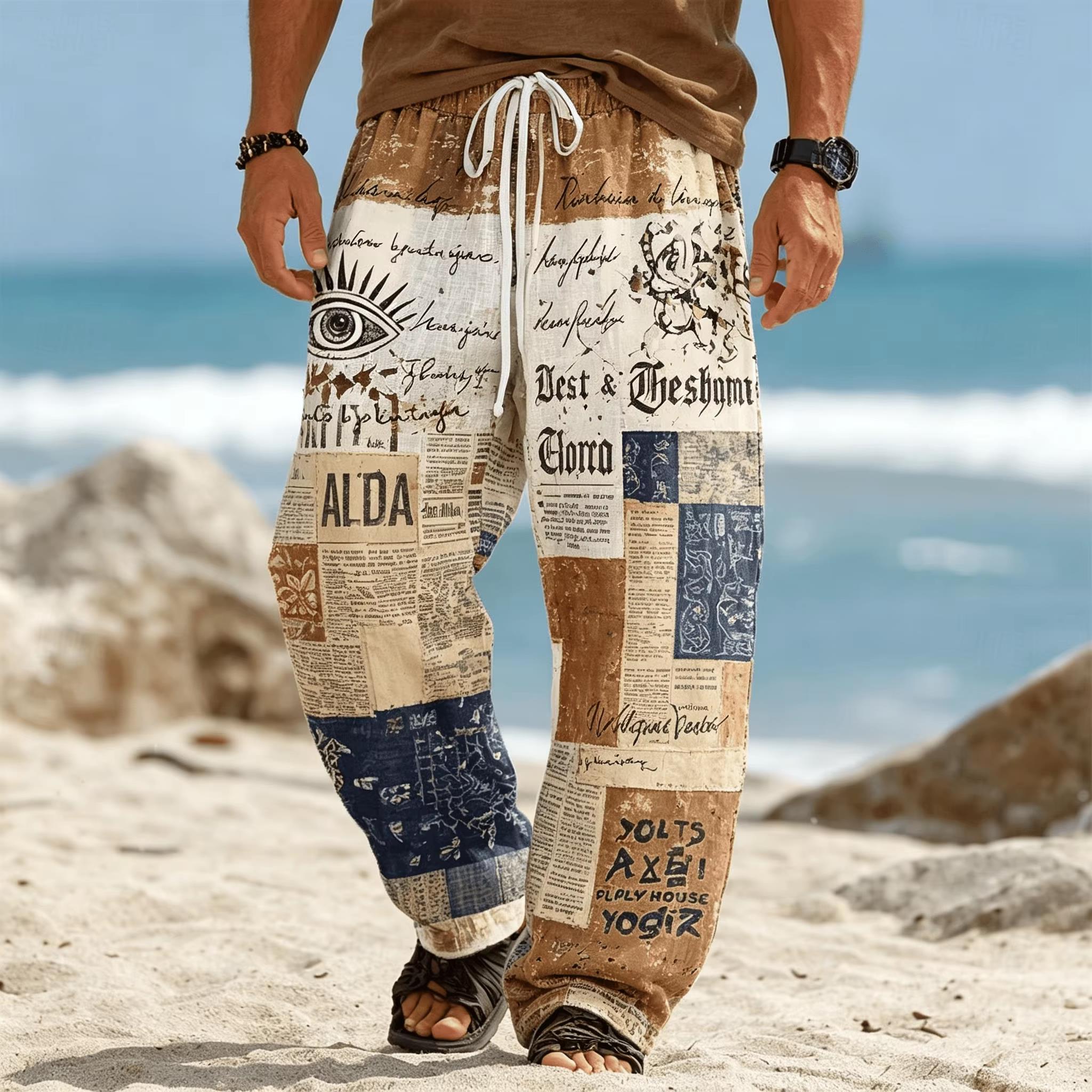 Summer Fashion New Bohemian Et - Ethnic Fashion Men บทวิจารณ์และราคา