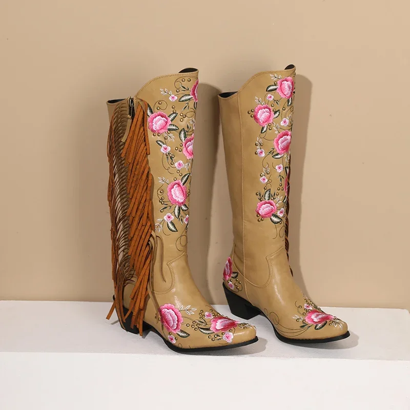 Fashion Embroidery Flower West - Ethnic Fashion For Women บทวิจารณ์และราคา