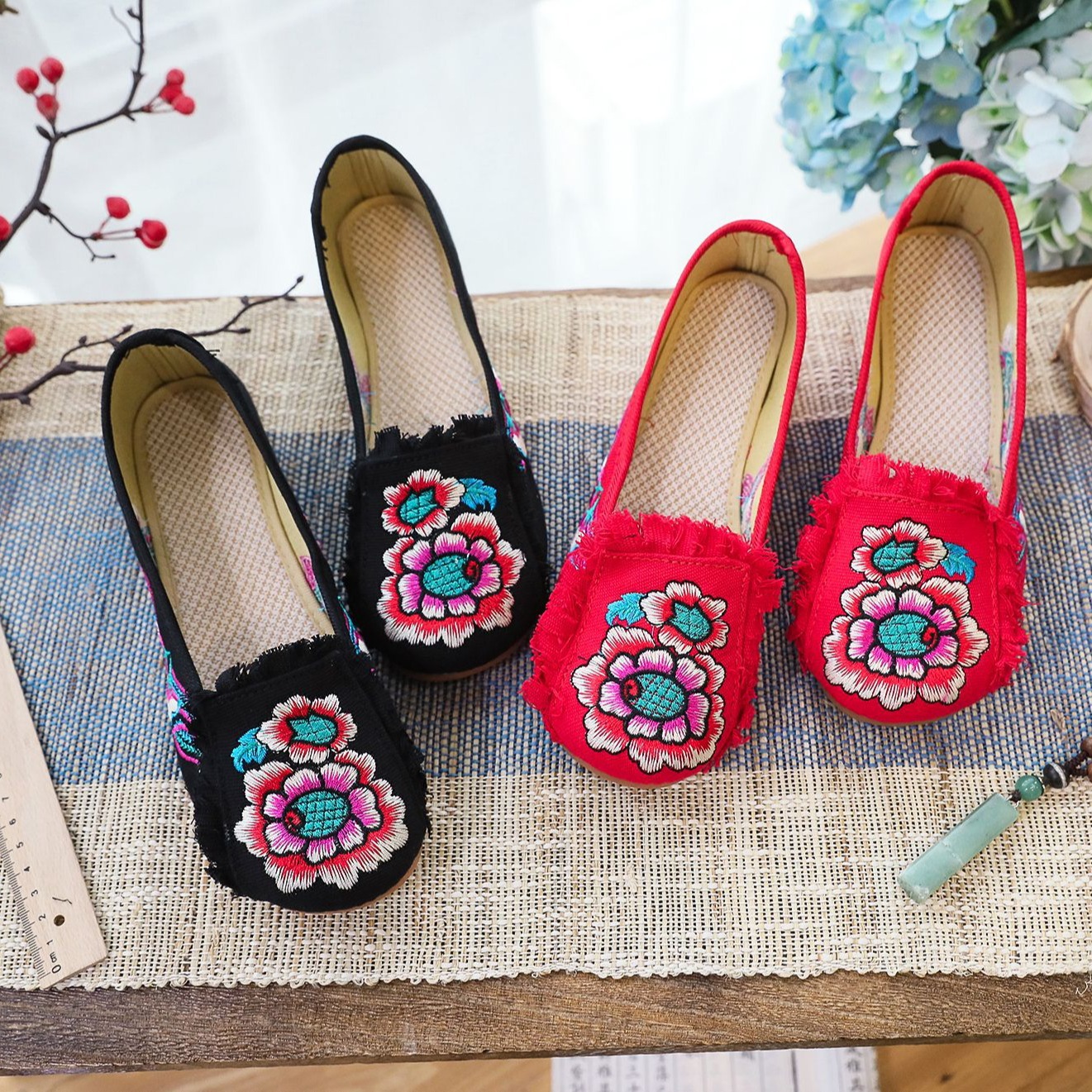 Woman Woven Shoes New Ethnic S - Ethnic Style บทวิจารณ์และราคา