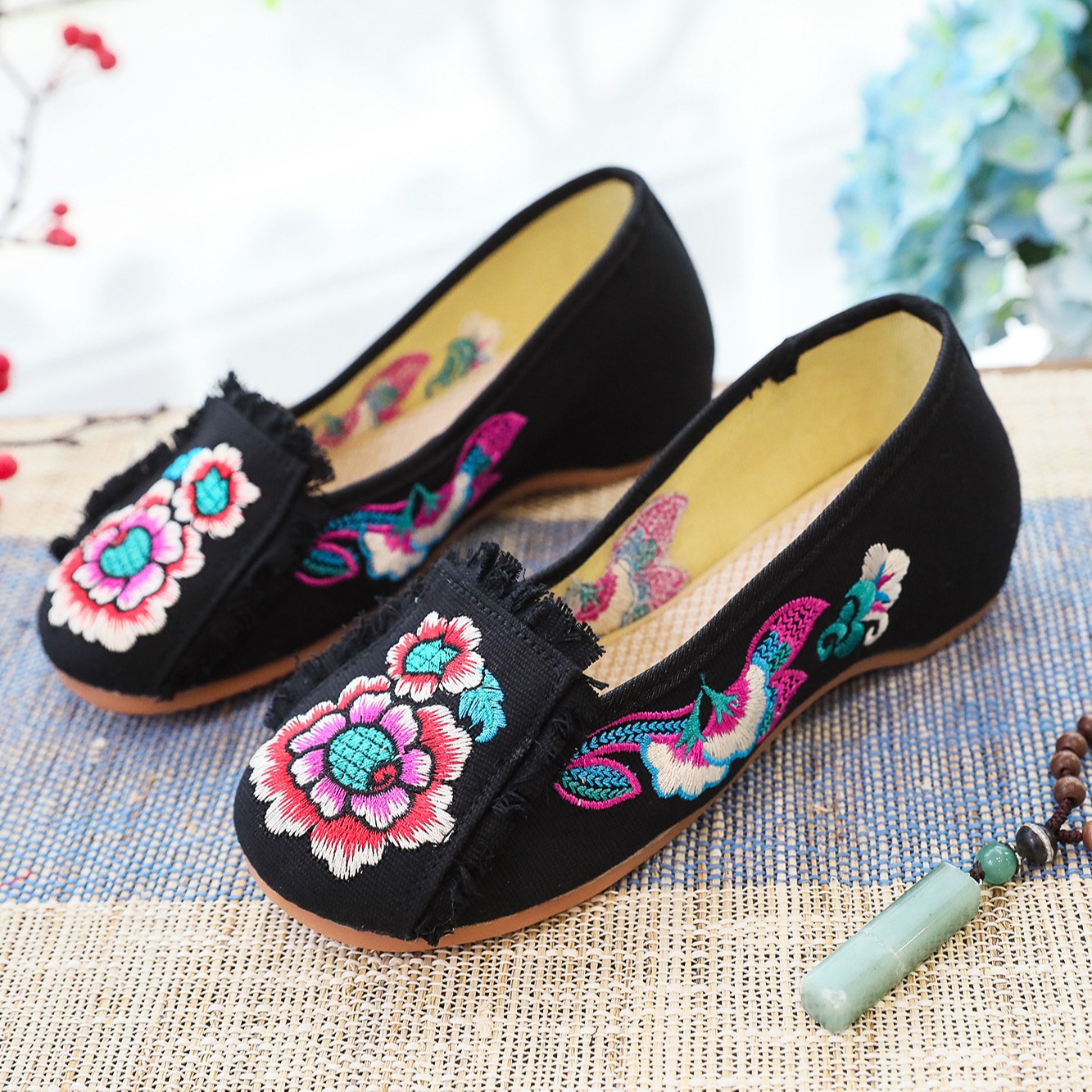 Woman Woven Shoes New Ethnic S - Ethnic Style บทวิจารณ์และราคา