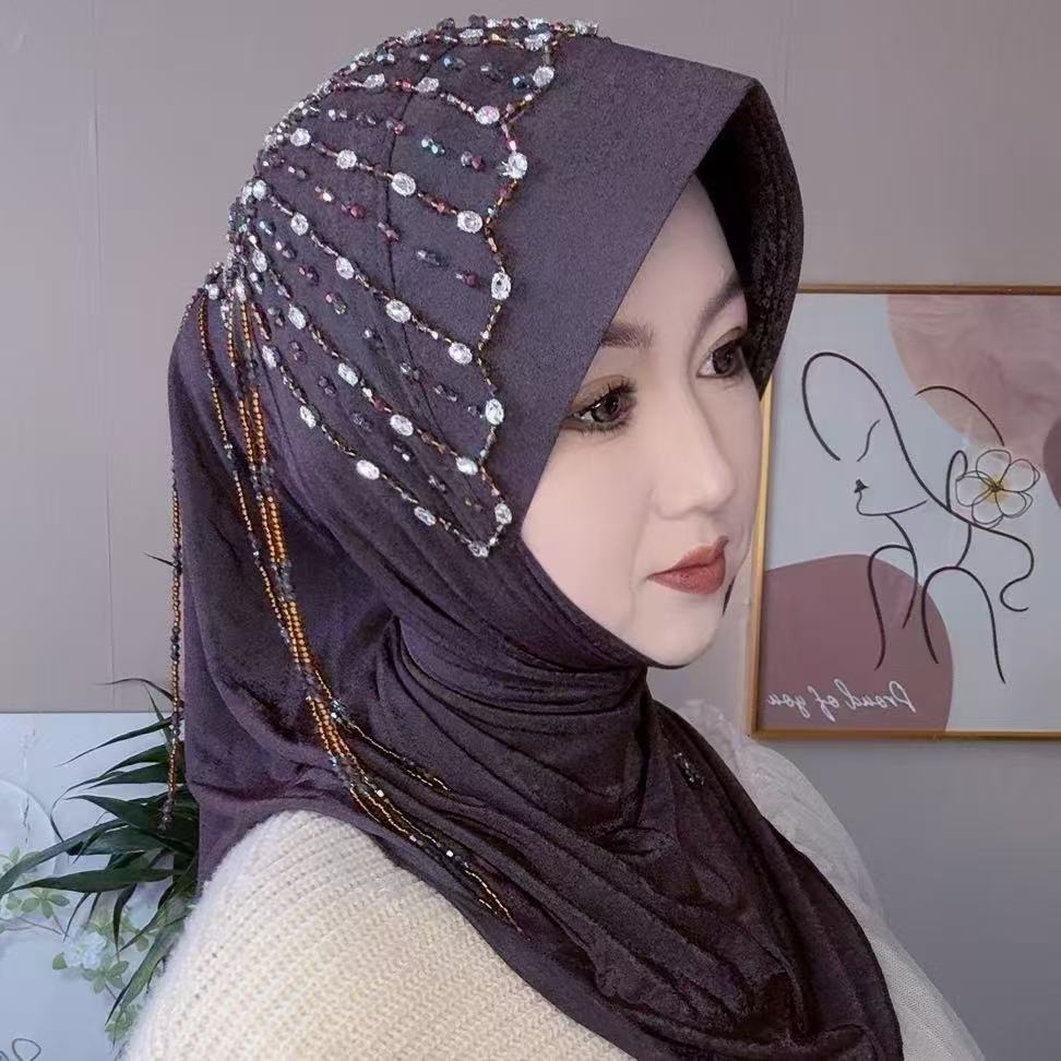 Africa Ethnic Hats Hijab Black - Ethnic Fashion For Women บทวิจารณ์และราคา