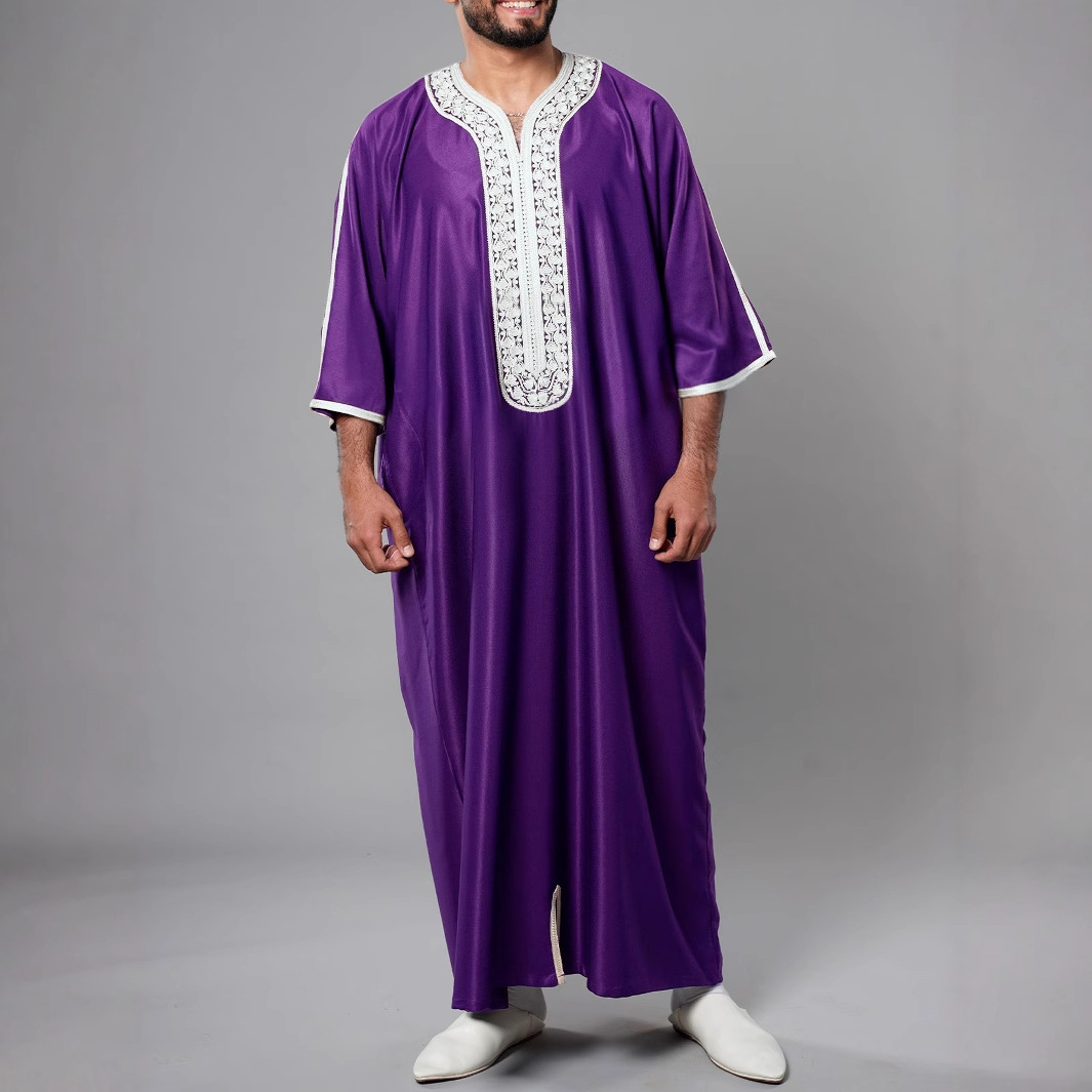 New 2025 Men's Long Sleeve Emb - Ethnic Fashion Wear บทวิจารณ์และราคา