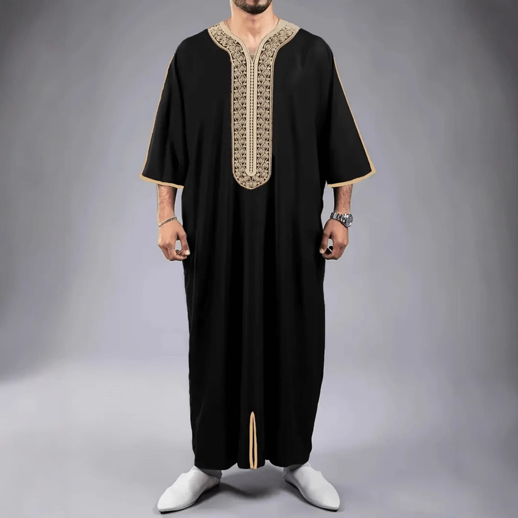 New 2025 Men's Long Sleeve Emb - Ethnic Fashion Wear บทวิจารณ์และราคา