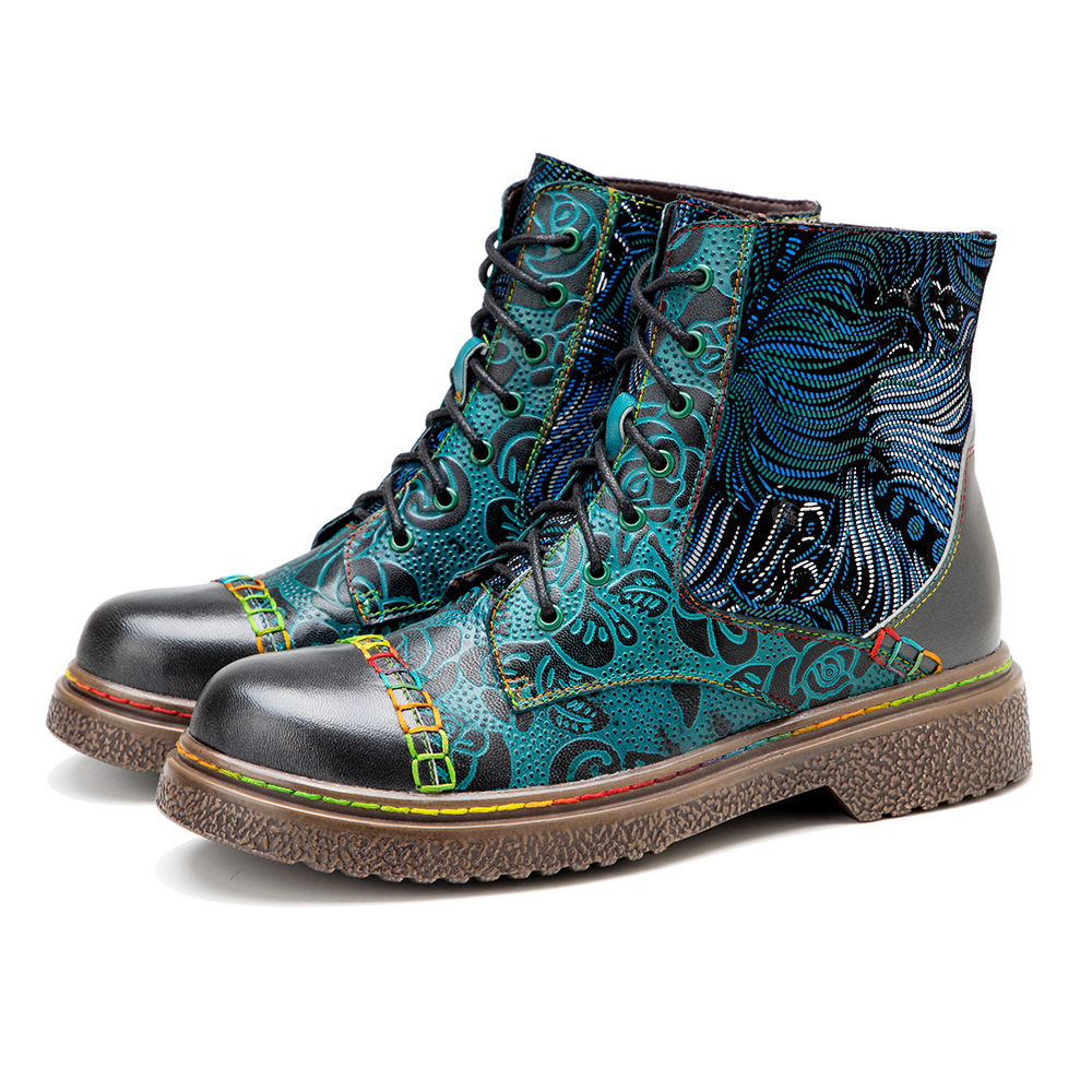 Socofy Raffan winter Ankle Lad - Ethnic Fabric บทวิจารณ์และราคา