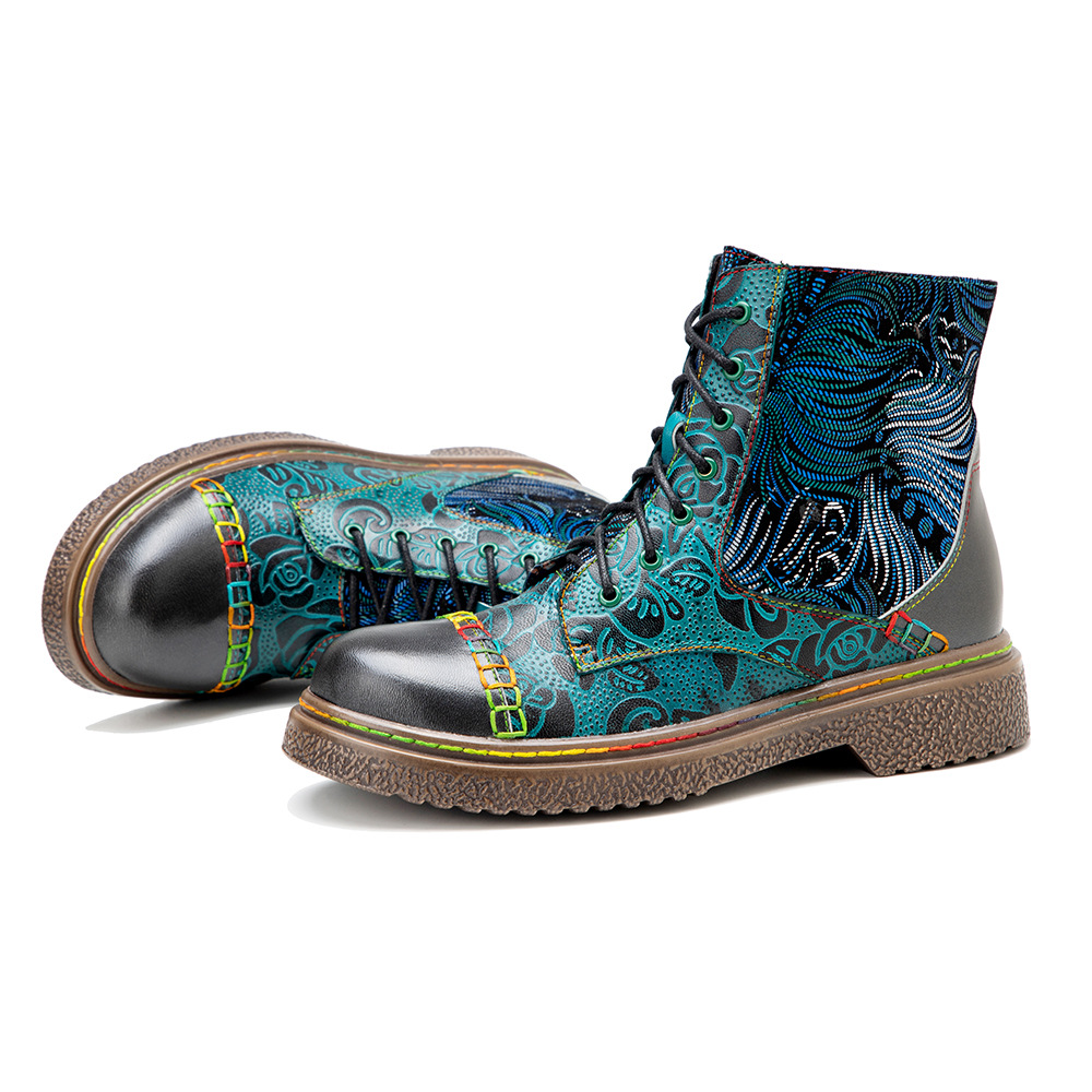 Socofy Raffan winter Ankle Lad - Ethnic Fabric บทวิจารณ์และราคา