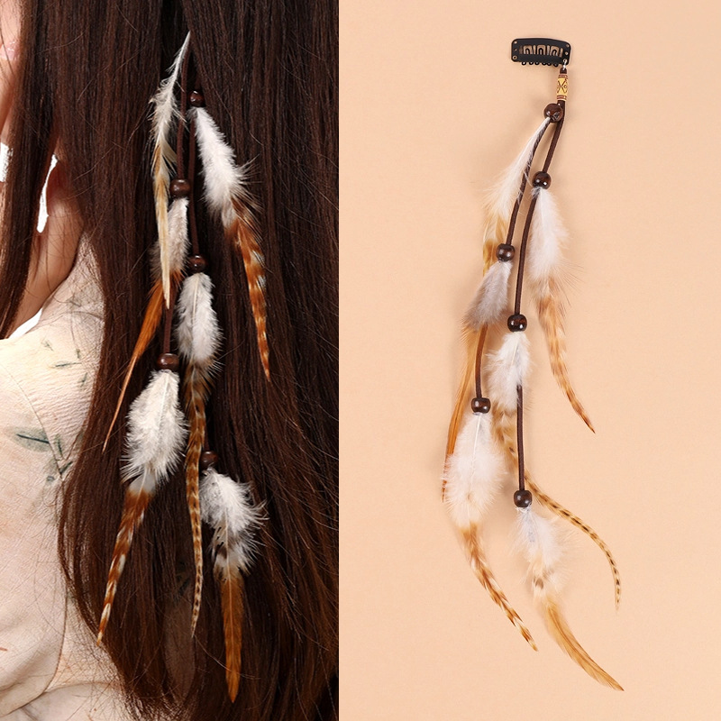 Vintage ethnic style feather h - Ethnic Indian Fashion บทวิจารณ์และราคา