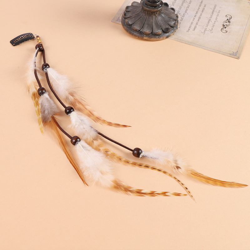Vintage ethnic style feather h - Ethnic Indian Fashion บทวิจารณ์และราคา