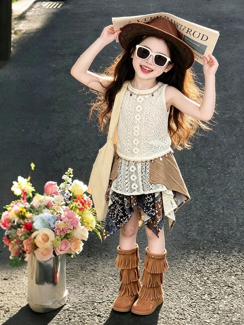 Girls Summer Outfit 2026 New E - Kids Ethnic Fashion บทวิจารณ์และราคา