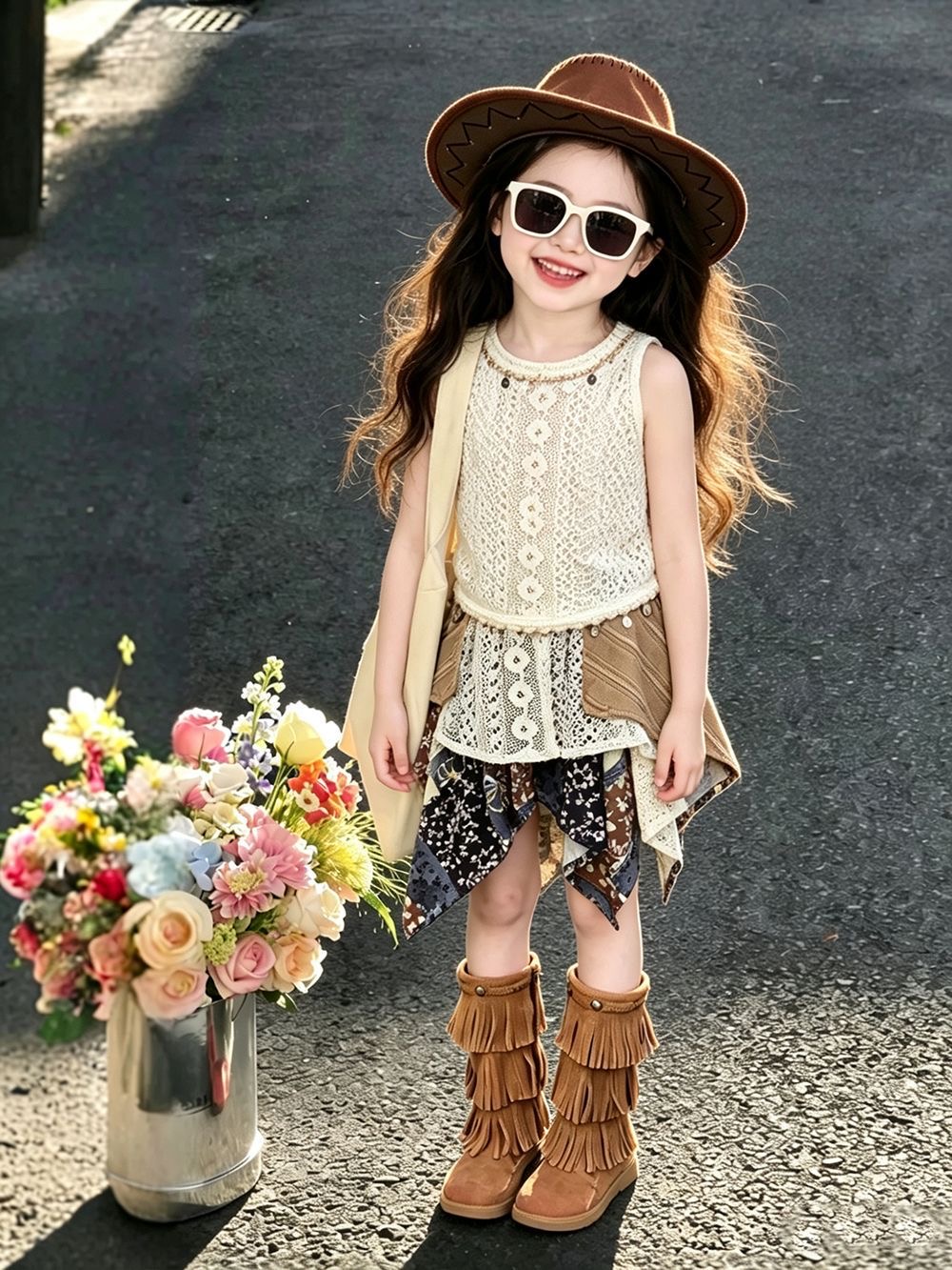Girls Summer Outfit 2026 New E - Kids Ethnic Fashion บทวิจารณ์และราคา