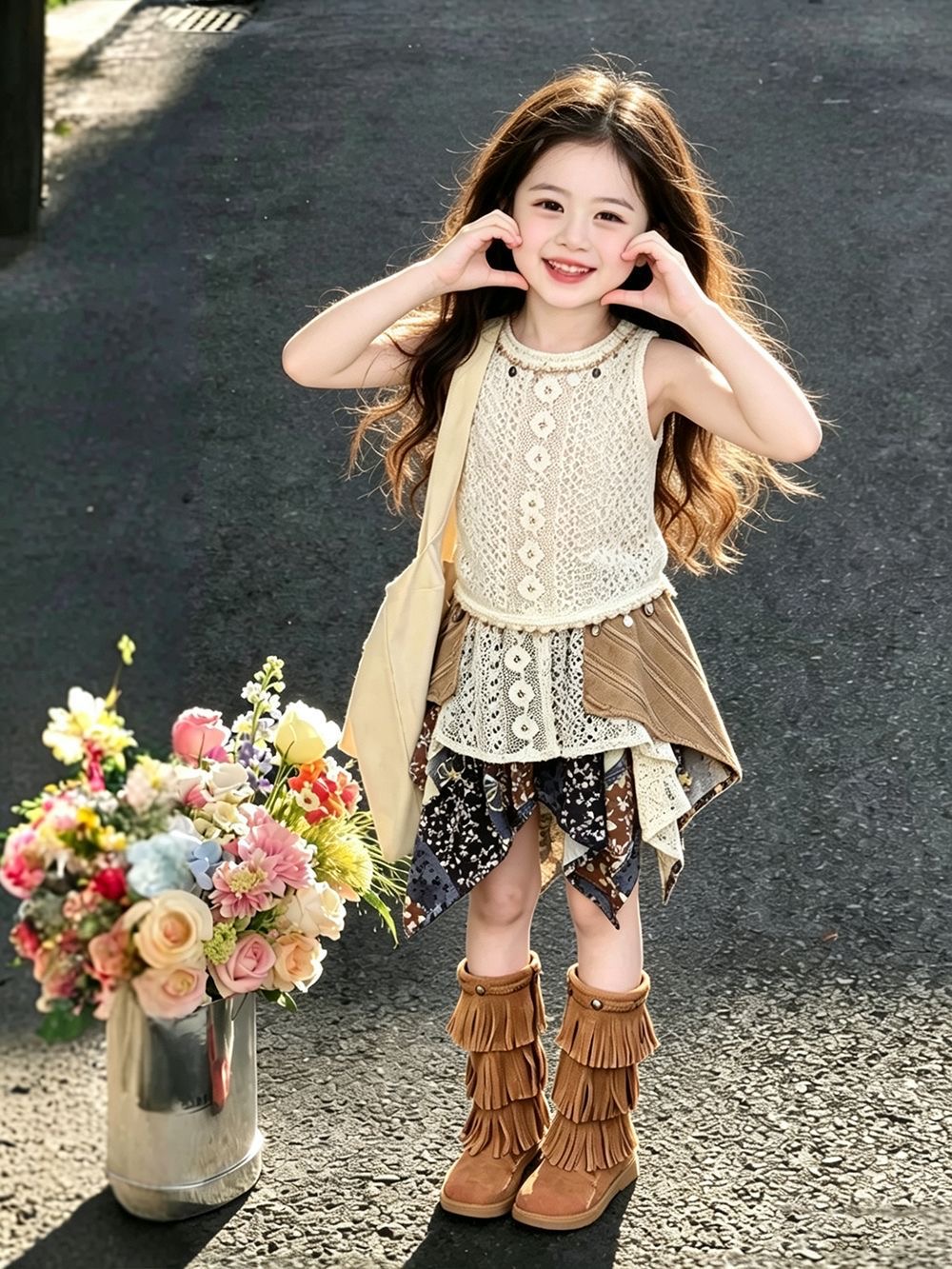 Girls Summer Outfit 2026 New E - Kids Ethnic Fashion บทวิจารณ์และราคา