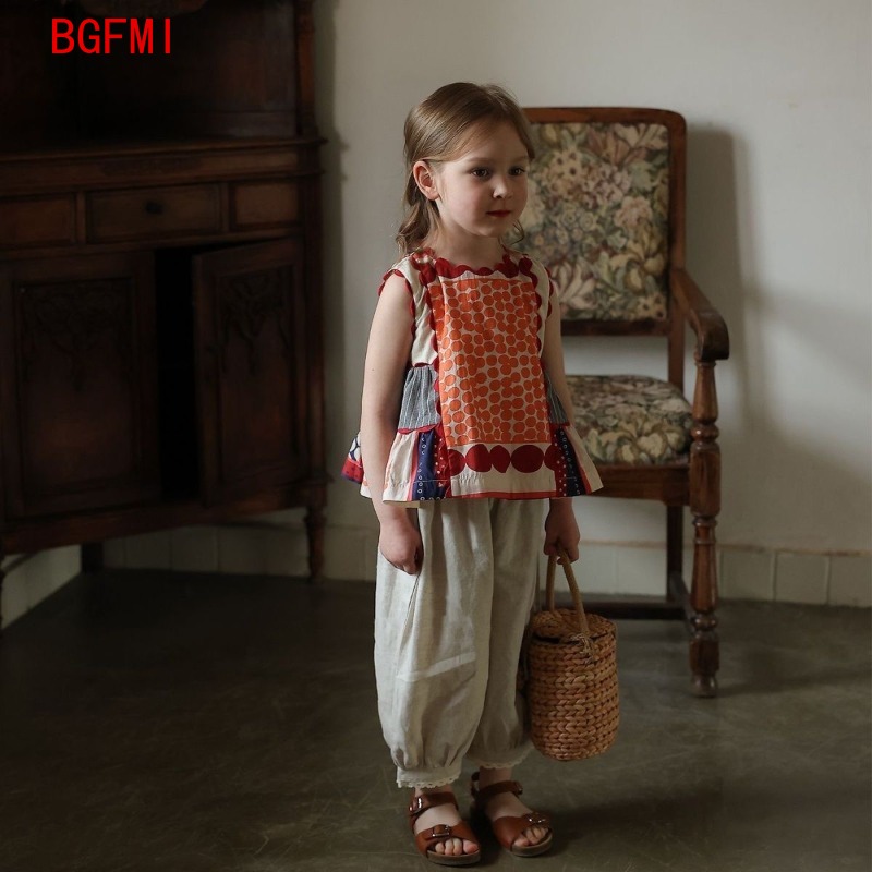 Kids Girls' Retro Dress 1-10Y  - Kids Ethnic Fashion บทวิจารณ์และราคา