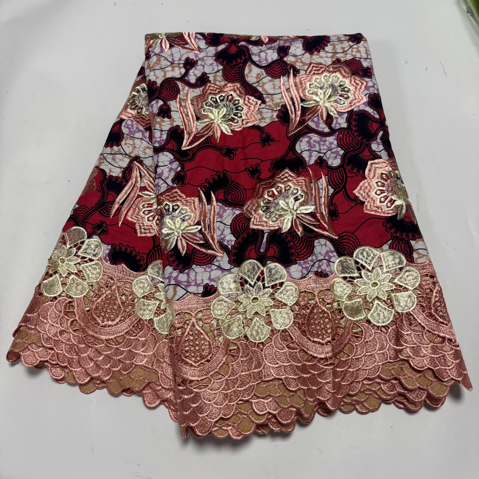 African Wax With Cord Lace, Co - African Ankara Print บทวิจารณ์และราคา