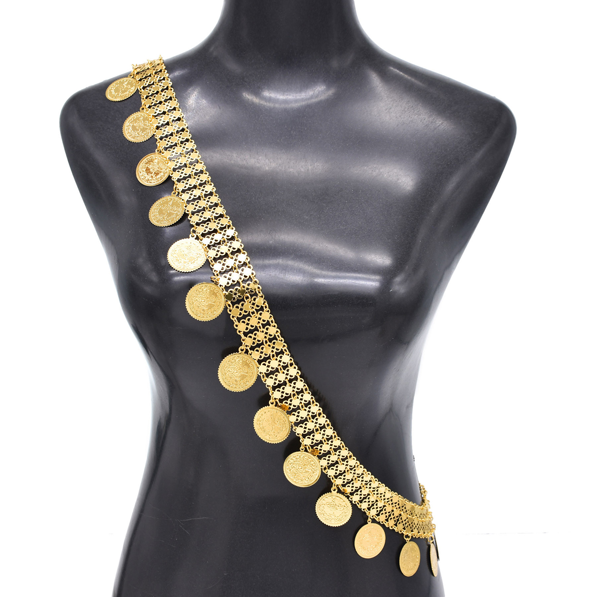 Gold Plated Simple Large Coins - Ethnic Indian Fashion บทวิจารณ์และราคา