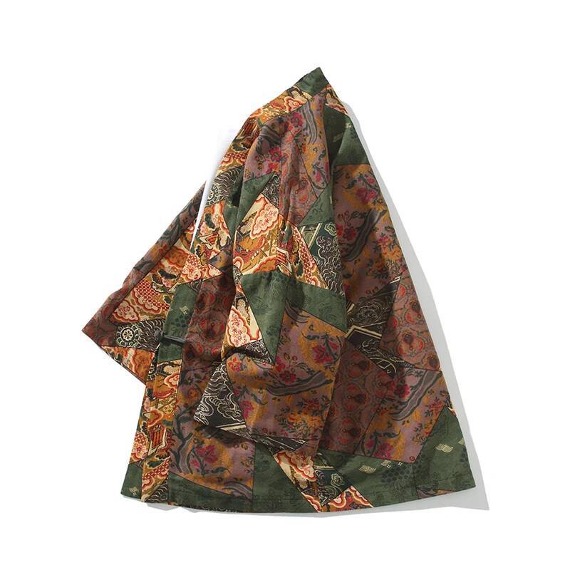 Ethnic Style Print Yukata Men  - Ethnic Fashion Men บทวิจารณ์และราคา